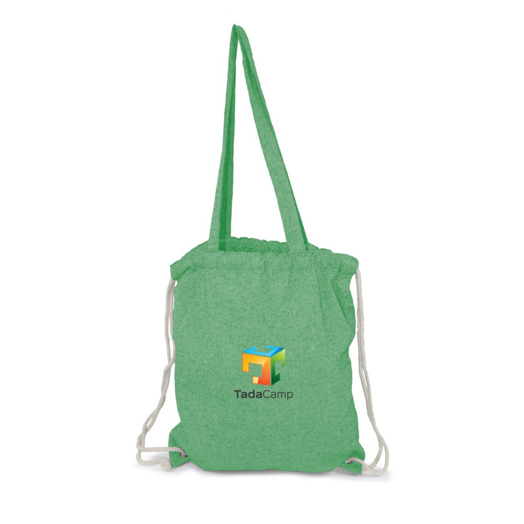 Sac en coton recycl 2 en 1 sac  cordon et sac shopping | Jamarion